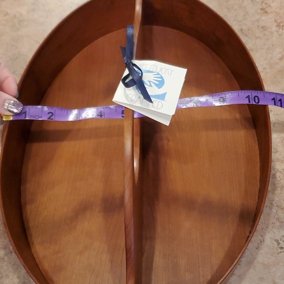 Cherry Wood Divided Shaker Tray Hand Crafted KY - Picture 10 of 12